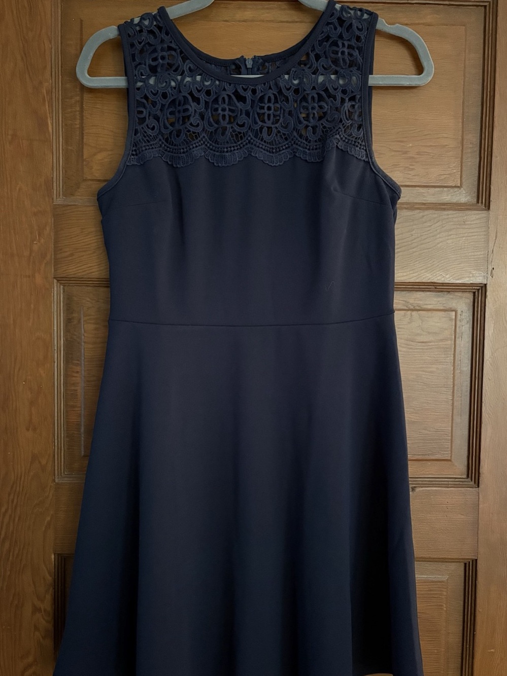 Navy Blue Sleeveless Lace Dress from Lulu’s size Medium